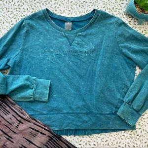 CALIA surround yourself with love crop sweatshirt